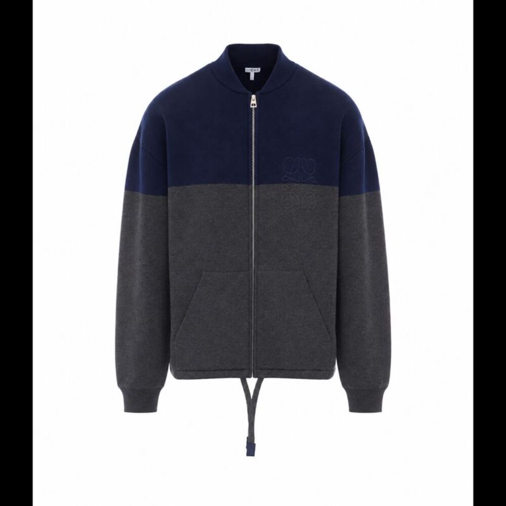Loewe Men Zip Up Anagram Cardigan